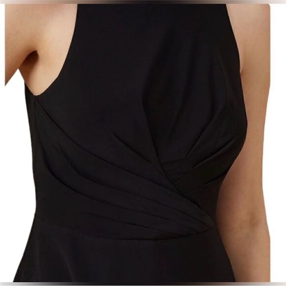 Adrianna Papell NWT MATTE STRETCH JERSEY FIT AND FLARE HALTER DRESS IN B… - Picture 6 of 13